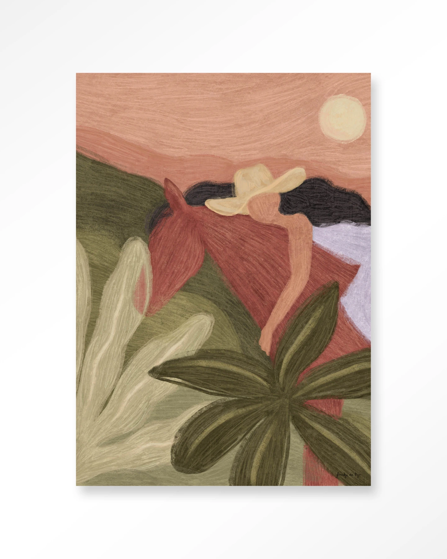 STEL ZELF SAMEN - Wanddeco Horse Sunset STEL ZELF SAMEN - Wanddeco Horse Sunset