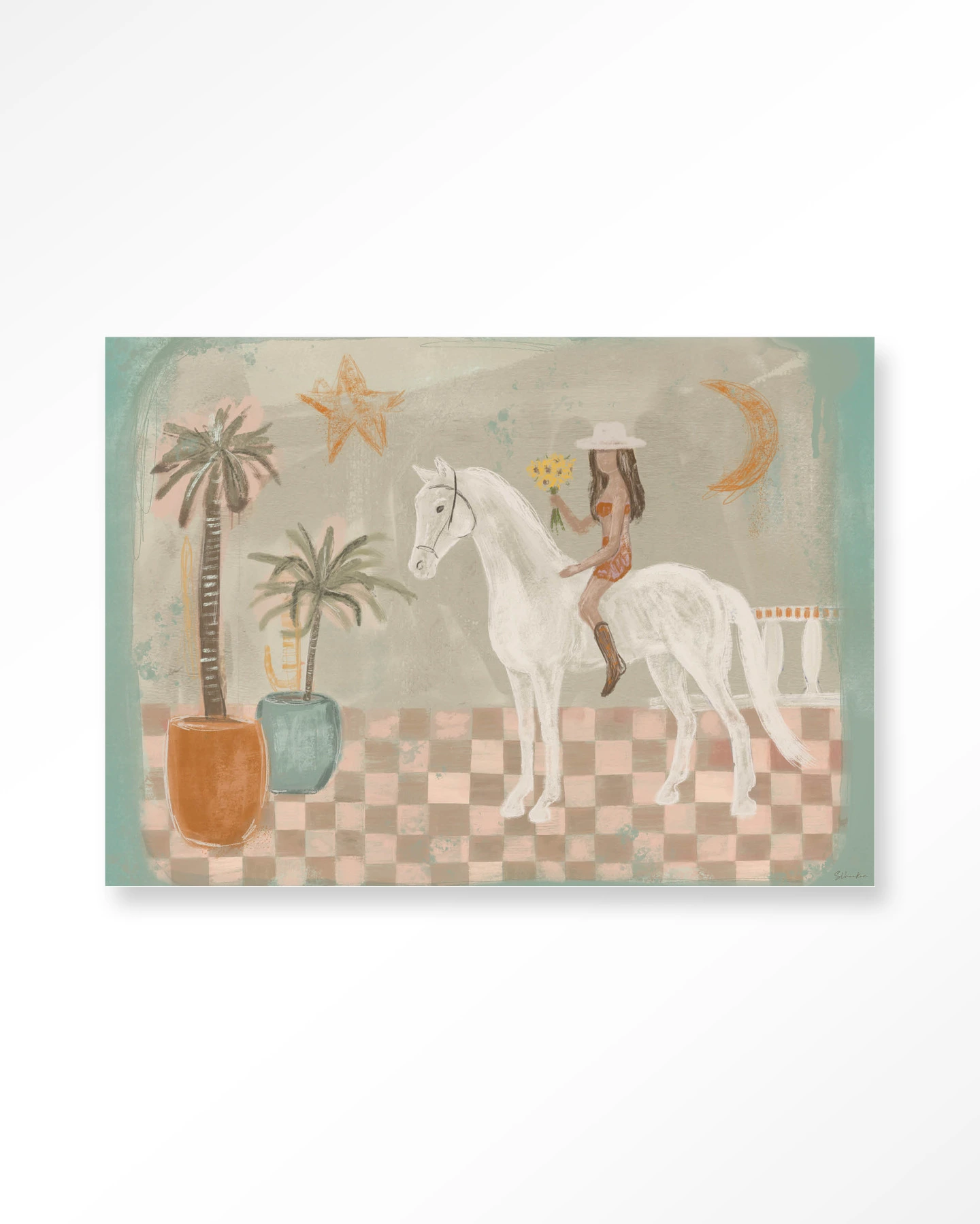 STEL ZELF SAMEN - Wanddeco Sunflower Rider STEL ZELF SAMEN - Wanddeco Sunflower Rider