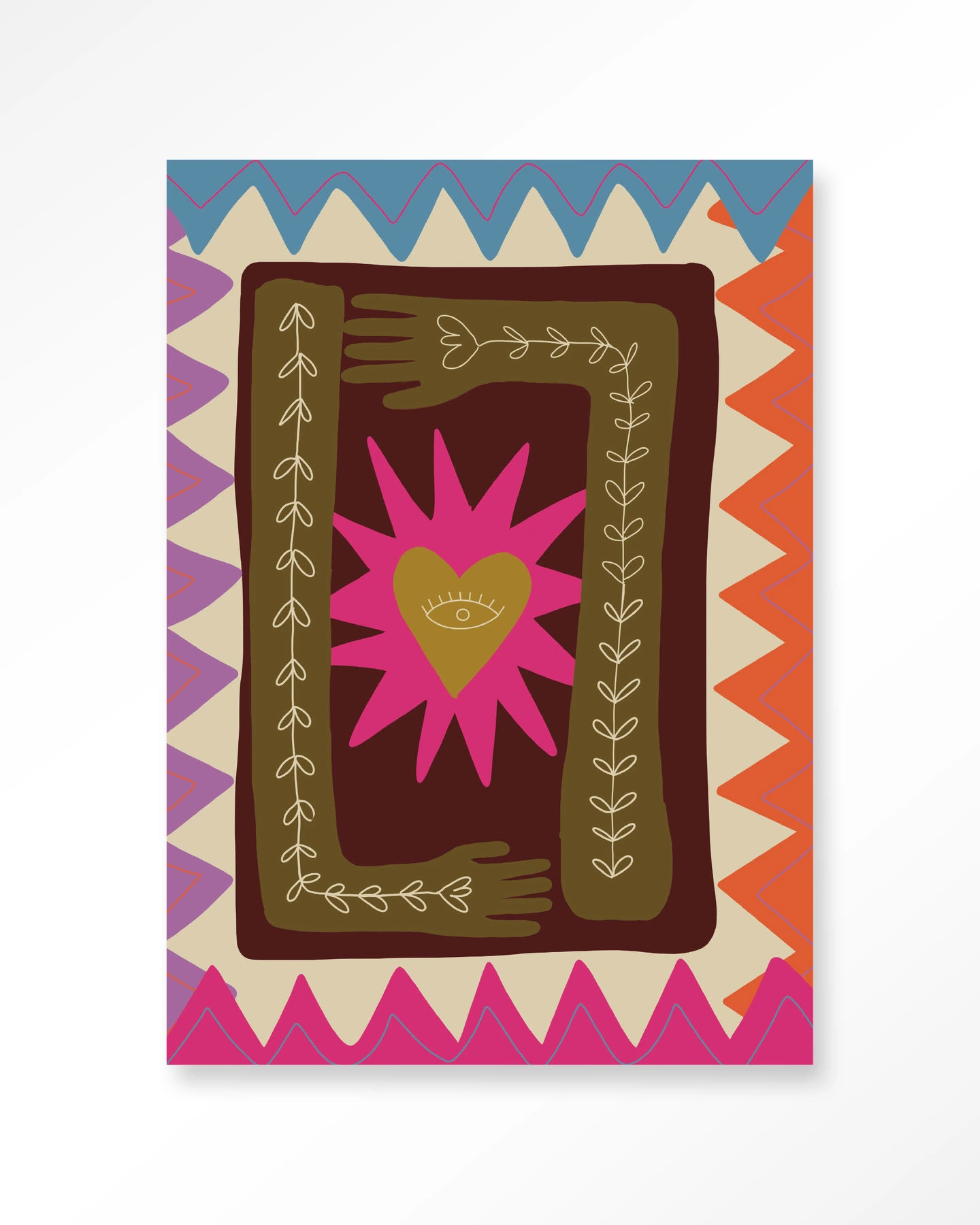 STEL ZELF SAMEN - Wanddeco Hug STEL ZELF SAMEN - Wanddeco Hug