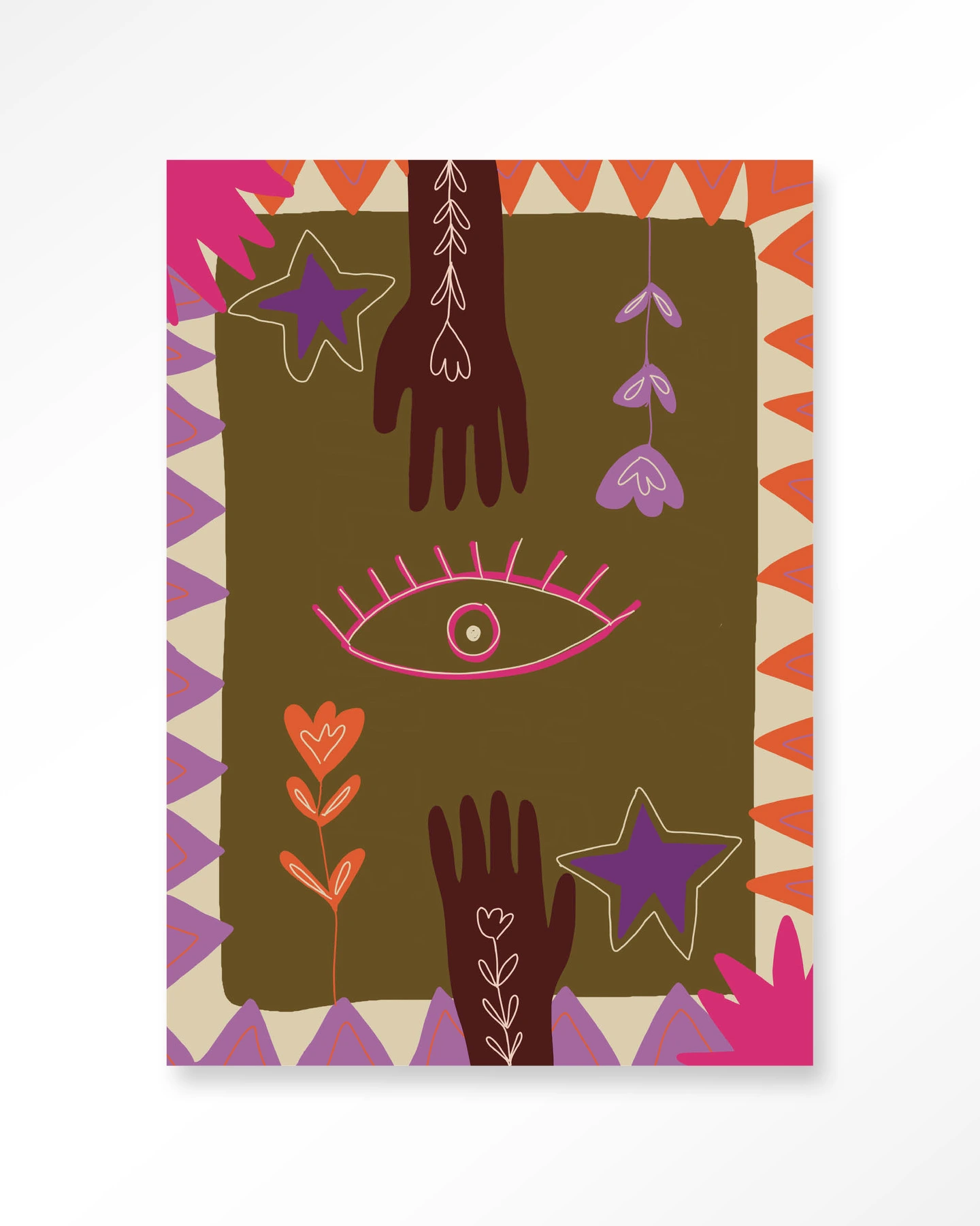 STEL ZELF SAMEN - Wanddeco Hands STEL ZELF SAMEN - Wanddeco Hands