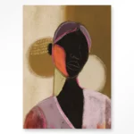 STEL ZELF SAMEN - Wanddeco Silhouette Lady 1