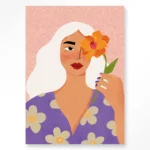 STEL ZELF SAMEN - Wanddeco Flower Girly