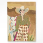 STEL ZELF SAMEN - Wanddeco Cowgirl 3