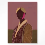 STEL ZELF SAMEN - Wanddeco Silhouette Lady 10