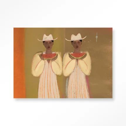 STEL ZELF SAMEN - Wanddeco Watermelon Girl