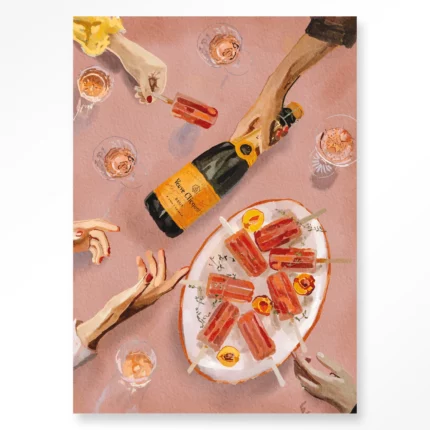 STEL ZELF SAMEN - Wanddeco Champagne And Icecreams