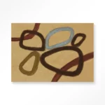 STEL ZELF SAMEN - Wanddeco Ring Of Abstraction Yellow