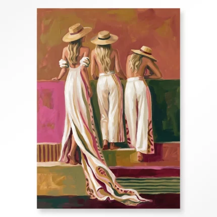 STEL ZELF SAMEN - Wanddeco Riviera Women