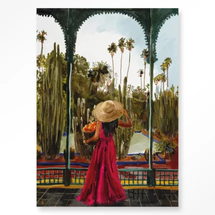 STEL ZELF SAMEN - Wanddeco Lady With Oranges