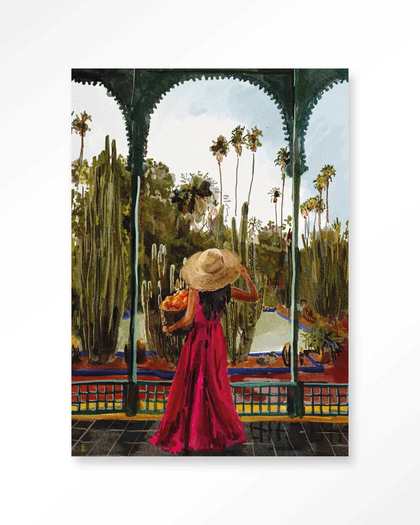 STEL ZELF SAMEN - Wanddeco Lady With Oranges STEL ZELF SAMEN - Wanddeco Lady With Oranges