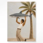 STEL ZELF SAMEN - Wanddeco Baby Shark