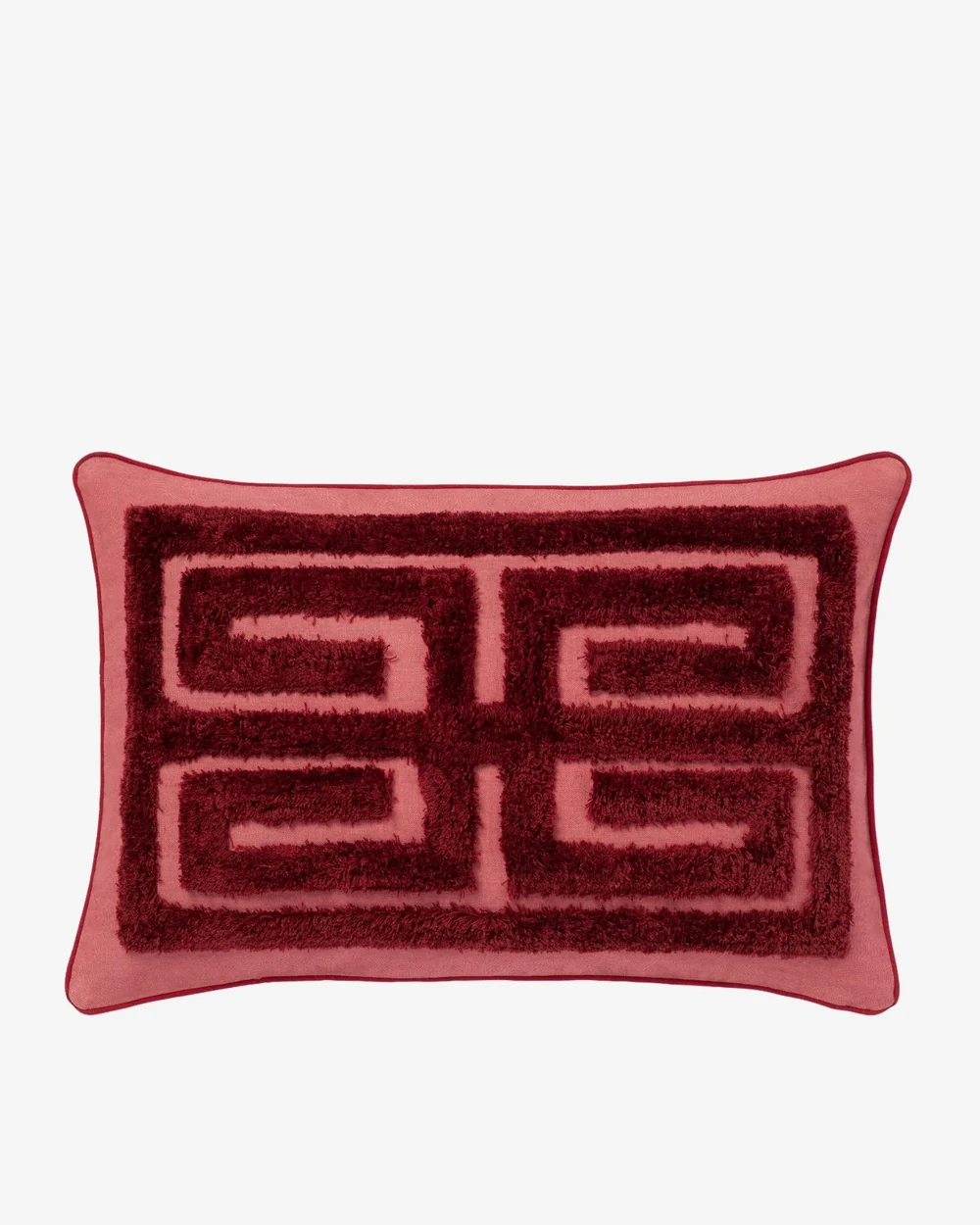palais-cushion-cleo-pink-bordeaux-front Cushion Cleo - Pink & Bordeaux - Afbeelding 1