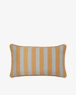 Dubbelzijdig kussen Siena Raffia & Antiek Blauw - Afbeelding 2