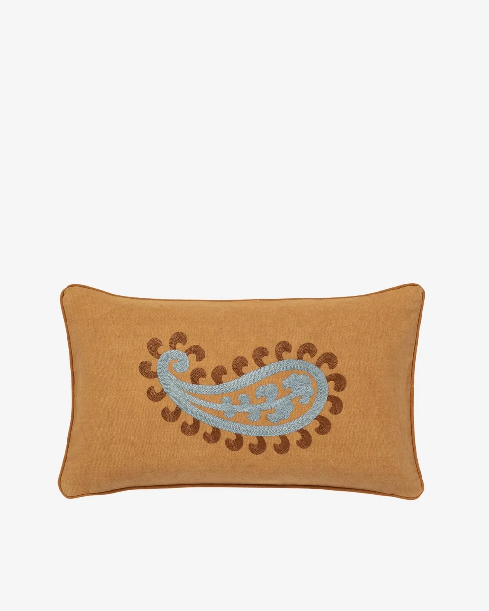 Dubbelzijdig kussen Siena Raffia & Antiek Blauw