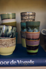 70s ceramics: Ristretto mugs nostalgia, set of 4 - Afbeelding 2