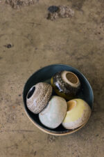 70s ceramics: XS bowls Caramelized, set of 4 - Afbeelding 2