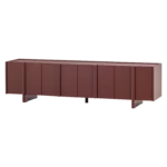 Tv meubel BASU 200 CM GRENEN BORDEAUXROOD