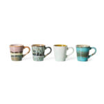 70s ceramics: Espresso mugs, Softness (set of 4) - Afbeelding 3