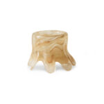 Candle holder low cream